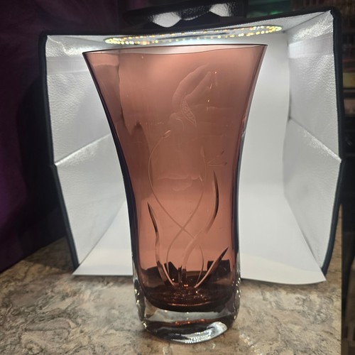 Vaso vetro viola ametista - vaso, in