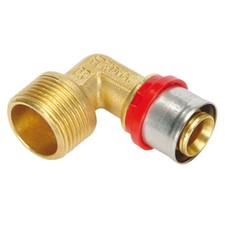 Raccordo curvo maschio pressa