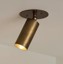 Faretto a cilindro in ottone