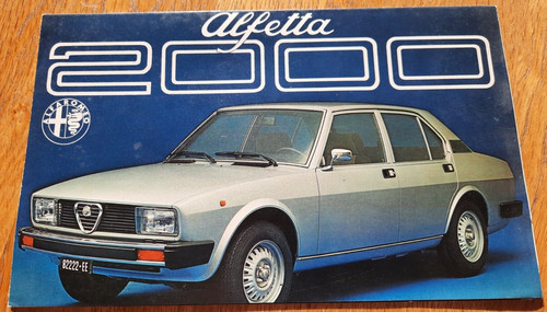Brochure vendita auto alfa - auto,