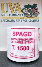 SPAGO AGRICOLO/IMBALLAGGIO IN POLIPROPILENE BIANCO TITOLO 1500 KG 2