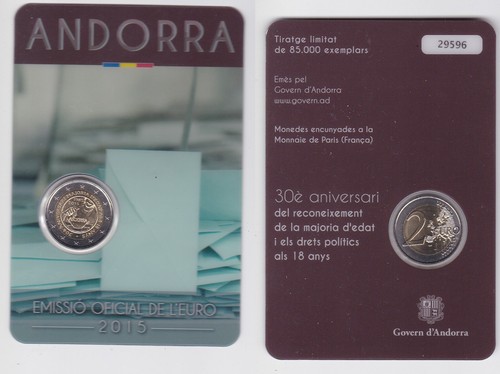 Andorra euro 2015 30 anni - 2,