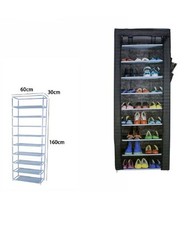 Scarpiera 9 Ripiani In Tessuto