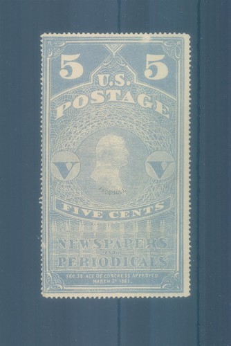 Francobollo giornale blu usa - giornale,