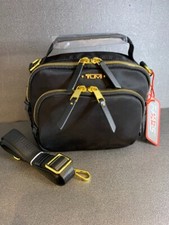 Borsa a tracolla TUMI nera Voyageur Troy tracolla nylon leggera outlet nuova