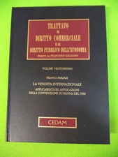 libro TRATTATO DIRITTO COMMERCIALE vol.21 vendita internazionale CEDAM (L56)