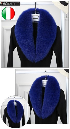 Collo pelliccia volpe blu - collo,