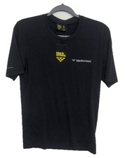 T-shirt nera corvi misto lana