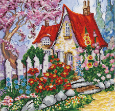 Kit ricamo perline casa estiva - set artigianale di perline fatte a mano fai ...