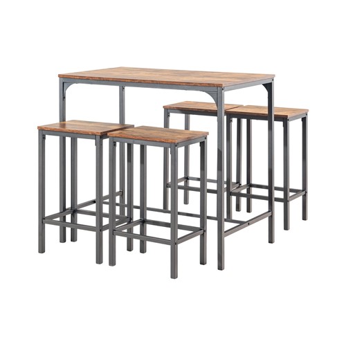 Tavolo bar con - sgabelli,, set