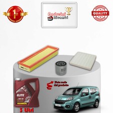 KIT TAGLIANDO 3 FILTRI E OLIO FIAT QUBO 1.4 57KW 77CV DAL 2015 ->