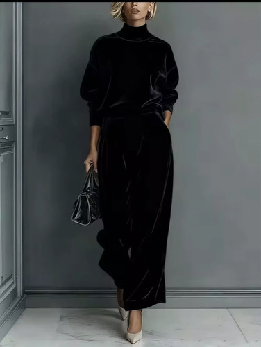Completo donna marrone effetto - marrone,