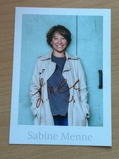 Sabine Menne - Autogrammkarte