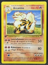 POKÉMON~ARCANINE~23/102~NONCOMUNE~SET BASE~1A EDIZIONE~ITALIANO~LP+