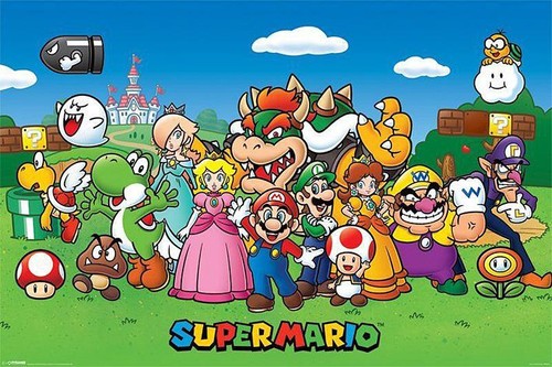 Poster super mario personaggi - poster,