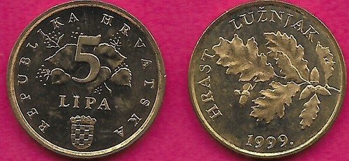 Croazia lipa 1999 unc - 5, 1999.