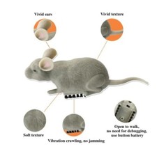 ARTICOLI PER ANIMALI GIOCATTOLI INTERATTIVI GATTO TOPO VIBRANTE ELETTRICO CAT