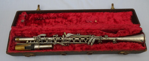 Antico clarinetto king metallo - antico,