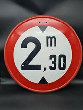 Original 50'S shield road sign Italy original 2,30 m maximum height crossing