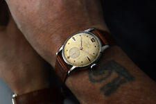 CYMA TAVANNES RARE STEEL VINTAGE CALATRAVA WATCH RARE LUGS MONTRE UHR 34MM