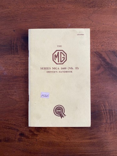 Driver handbook mg - driver's, series