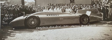 RARO! MODERNIST LAND SPEED RECORD "BLUE BIRD" AUTO DAYTONA BCH. FOTO 7 MARZO 1935