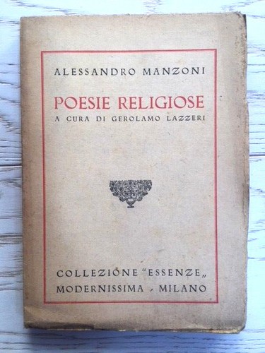 MANZONI-POESIE