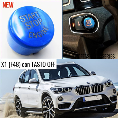 Pulsante start stop blu - start,