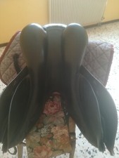 Sella equitazione da completo prestige mod gp mis 17 garrese 33 nera usata poco 