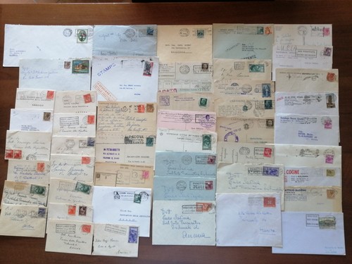 Storia postale timbro a - ,