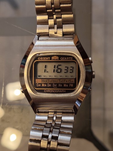 Orologio orient lcd - anni, 70