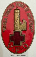 CROCE ROSSA ITALIANA BRIXIA FIDELIS V.F.O. DISTINTIVO BRESCIA FEDELE ALLA FEDE..