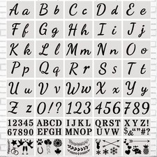 Stencil lettere - lettere,