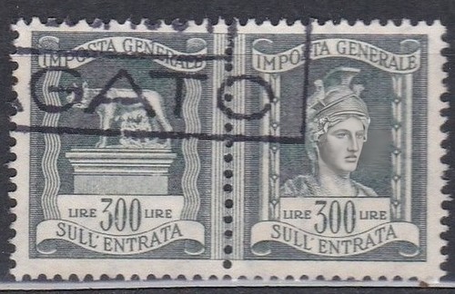 Italia 1959 marca - da, bollo