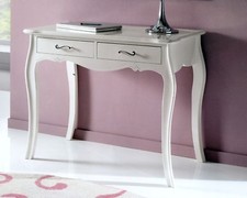 SCRITTOIO SCRIVANIA IN MASSELLO LACCATA BIANCA xSALA CAMERETTA UFFICIO 3106