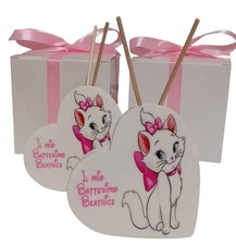 Bomboniera battesimo  Profumatore Diffusore Gattina Aristogatti Minu Minnie 