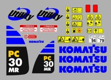 Komatsu pc 30 mr decalcomanie