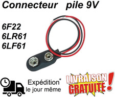 Connecteur Clip pour Pile 9V