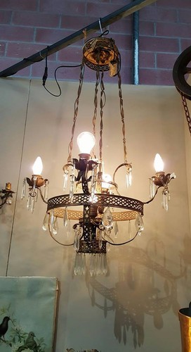 Lampadario lamierino ferro