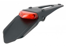 Portatarga moto cross enduro motard racing fanalino con led universale nero