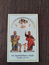Santi Pietro e Paolo, Holy Card, Statue di Gaetano Franzese, Petralia Soprana