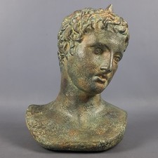 Scultura Busto Testa Greco