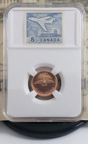 1967 canada one cent colomba - 1967,