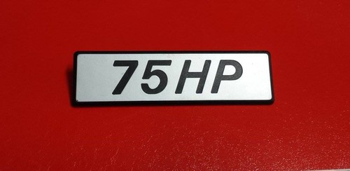Scritta sigla laterale - 75, hp
