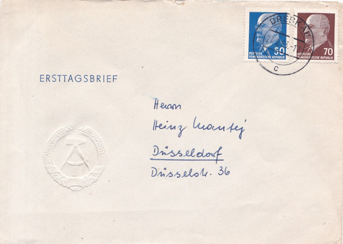 Rdt lettera primo giorno - giorno, 1963