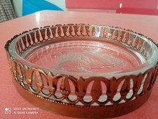 svuotatasche vintage ,portaoggetti artigianato vetro e rame