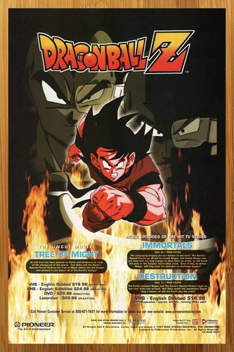 1997 dragon ball vhs - dragon,