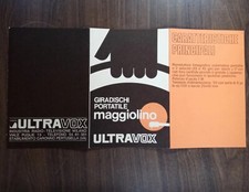 Istruzioni catalogo MANGIADISCHI MAGGIOLINO ULTRAVOX giradischi portatile 60 70