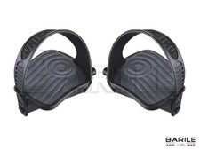 Coppia Pedali CYCLETTE - CICLO CAMERA Filetto Grande 9 / 16 Con Cinghie Nero