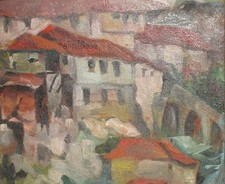 Dipinto ad olio espressionista